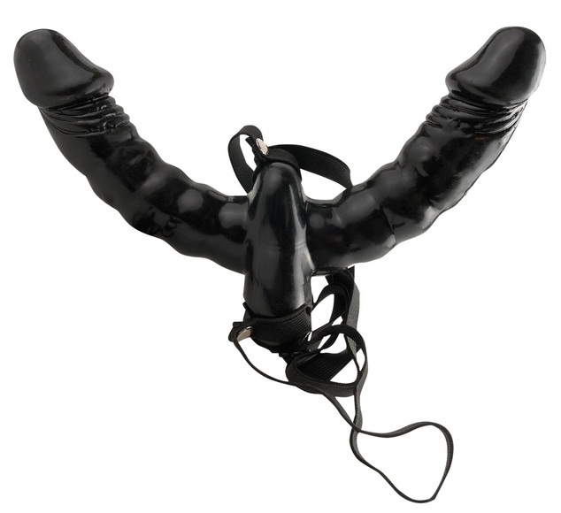 Umschnalldildo „Vibrating Double Delight Strap-On“ mit Vibration