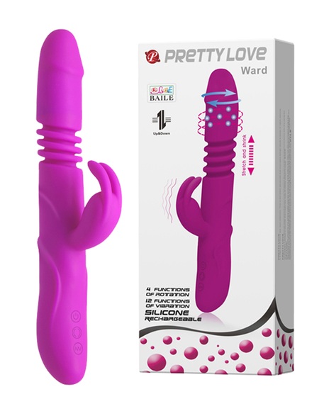 Sexy Concord - Rabbit-Vibrator Pretty Love Ward - Dunkelrosa