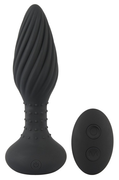 Vibro-Analplug „Textured Rotating Beads Anal Plug“ rotiert und vibriert in 10 Modi