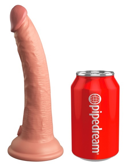 7? Vibrating + Dual Density Silicone Cock with Remote