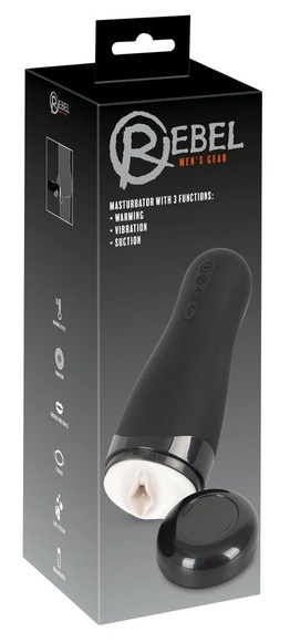 „Masturbator with 3 Functions“ mit Vibration, Saug- und Wärmefunktion