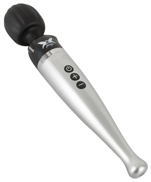 Sexy Concord - Wand-Vibrator Pixey Deluxe - Silber und Schwarz