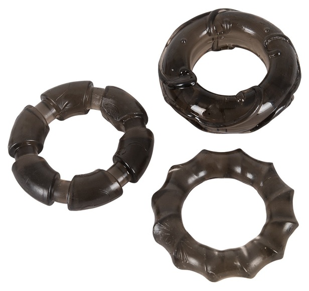 3-teiliges Penisringset „Stretchy Smoke Cockrings“