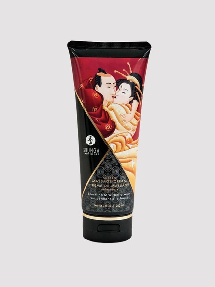 Shunga Erotic Art - Massage-Creme Strawberries & Champagne - 200 ml