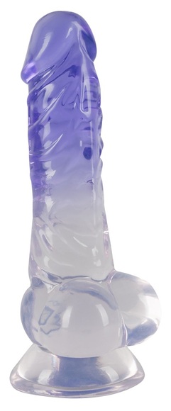 Klarer Dildo Mit Bällen | Crystal