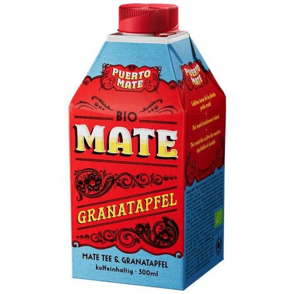 PUERTO MATE Eistee mit GRANANTAPFEL Tetrapack 50 cl Österreich