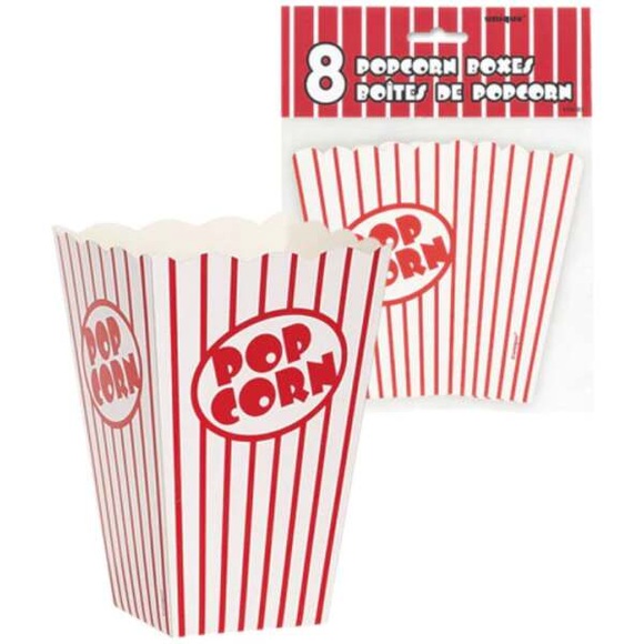 Popcorn Karton Tüten 8 Stück