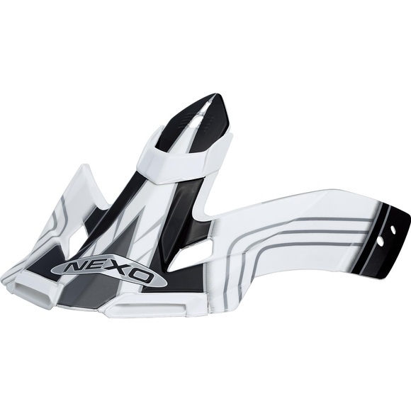 Nexo Schirm MX-Line Fiberglas Crosshelm weiß