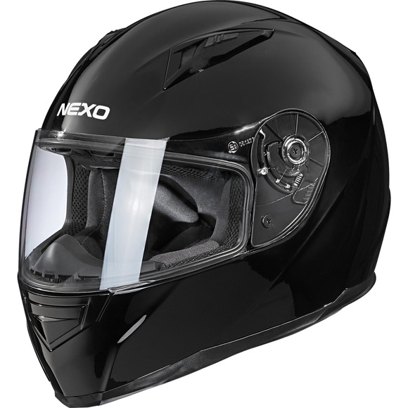 Nexo Integralhelm Basic II Motorradhelm schwarz Größe S