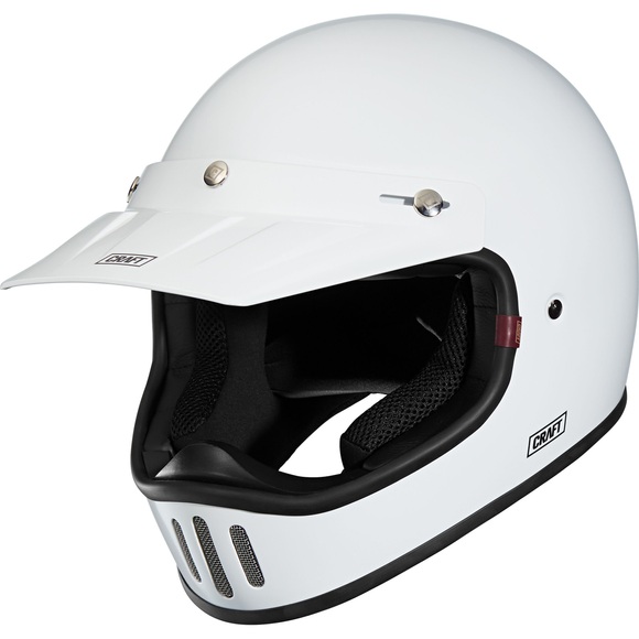Craft MX-Line 1.0 - Retro 3C Motorradhelm weiß Größe XS