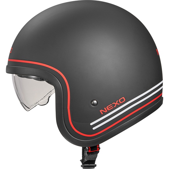 Nexo Jethelm Urban Style Motorradhelm schwarz Größe XL