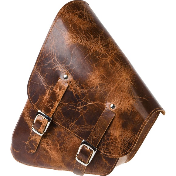 Stoverinck Leder Satteltasche Tringular links antik braun