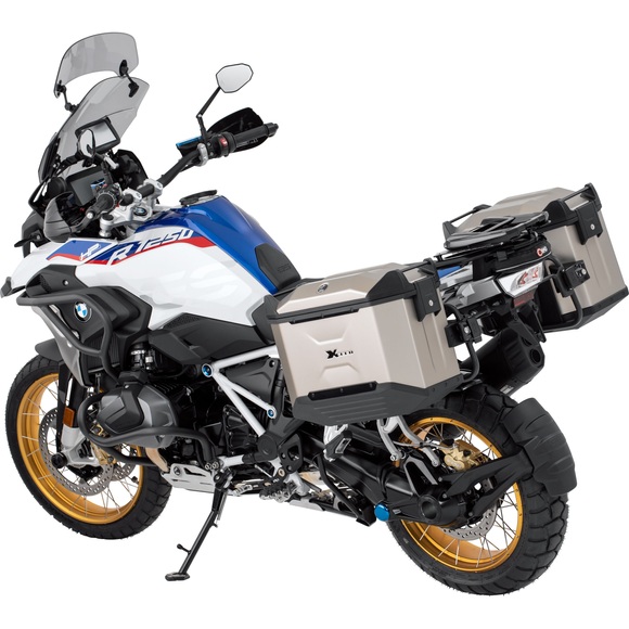 H&B Xceed Aluminium Seitenkoffer 38 Liter titan links