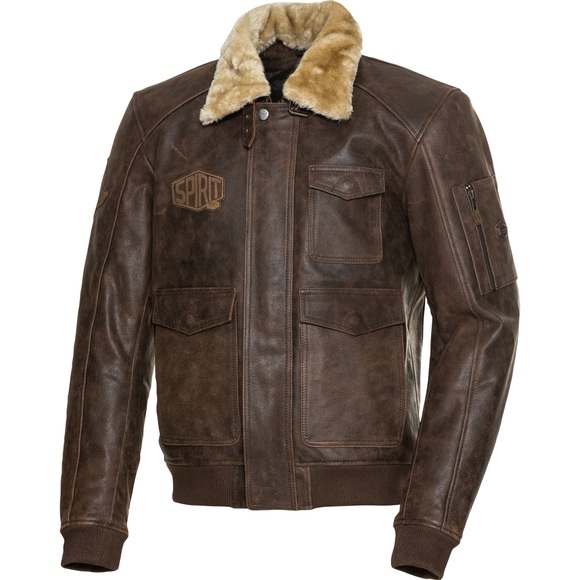 Spirit Motors Antik Lederjacke 5.0 braun Größe L