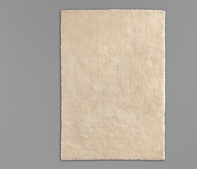 Hochflor-Teppich, 140 x 200, Creme
