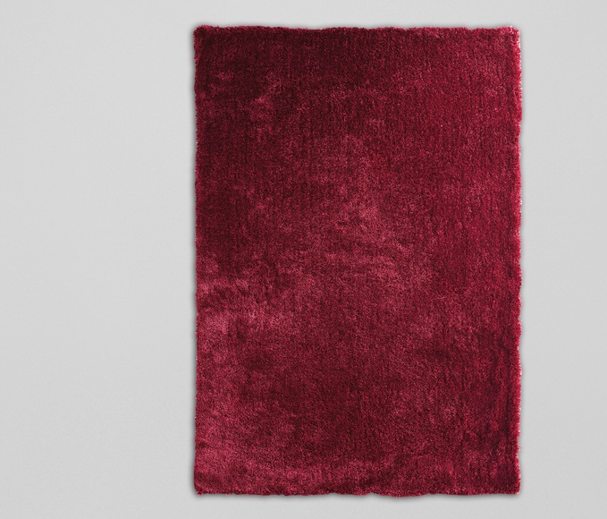 Hochflor-Teppich, 160 x 230, Himbeere
