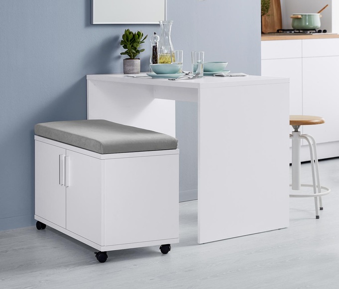 Bank-Tisch-Set, ca. 93 x 60 cm