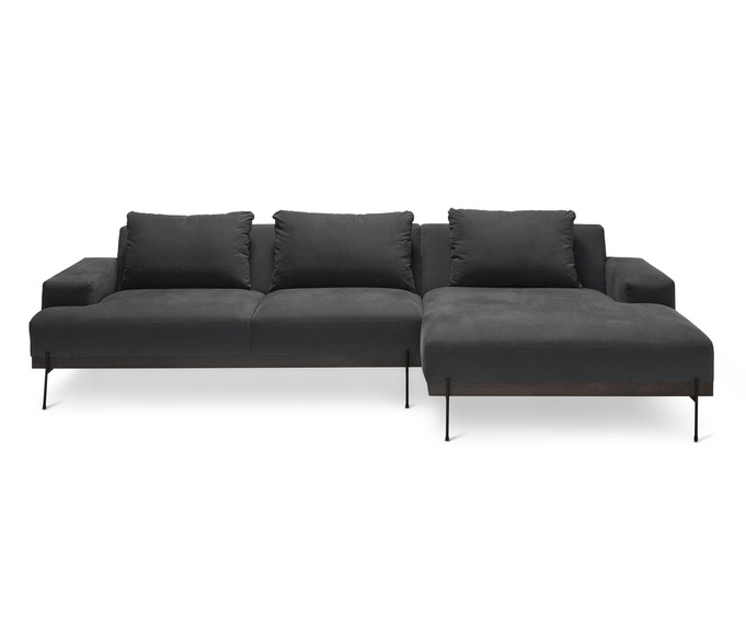 Scapa Ecksofa mit Longchair rechts, anthrazit