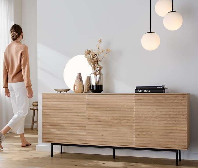Sideboard »Finnsbo« mit Lamellenoptik