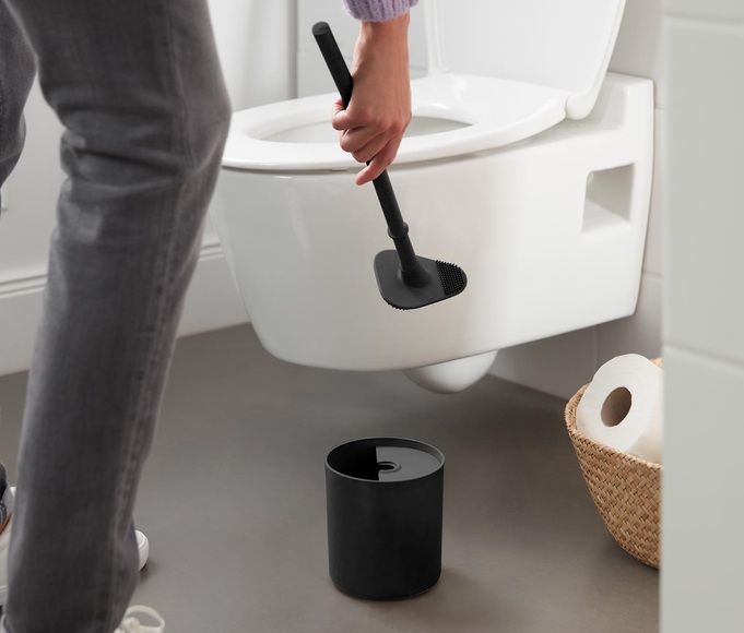Silikon-WC-Bürste, schwarz