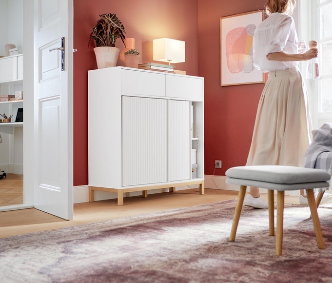 Büroschrank mit Schiebetüren