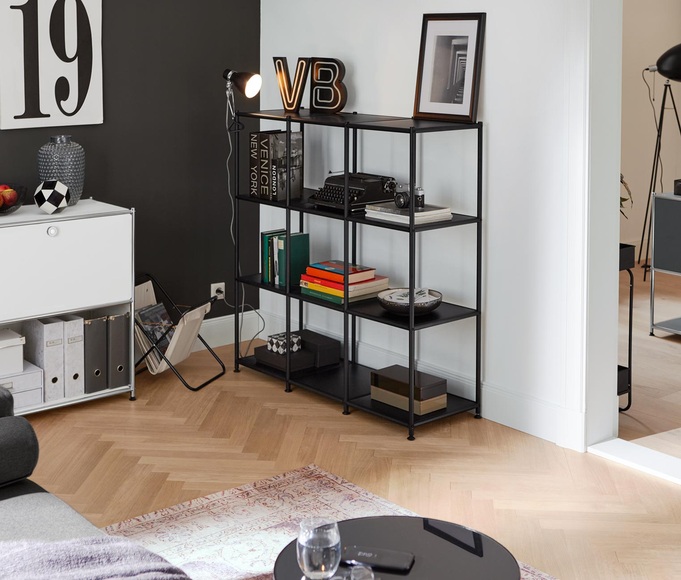 Offenes Regal Metall »CN3«, all black