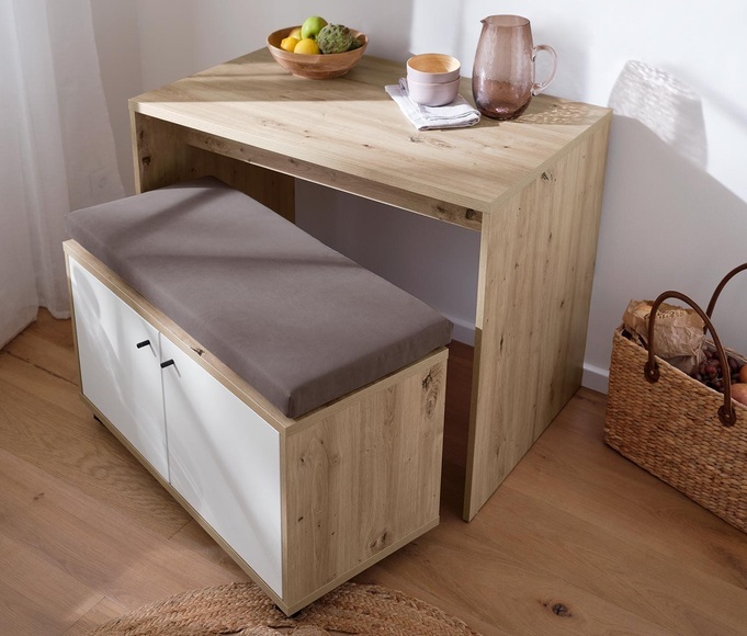 Bank-Tisch-Set, ca. 93 x 60 cm