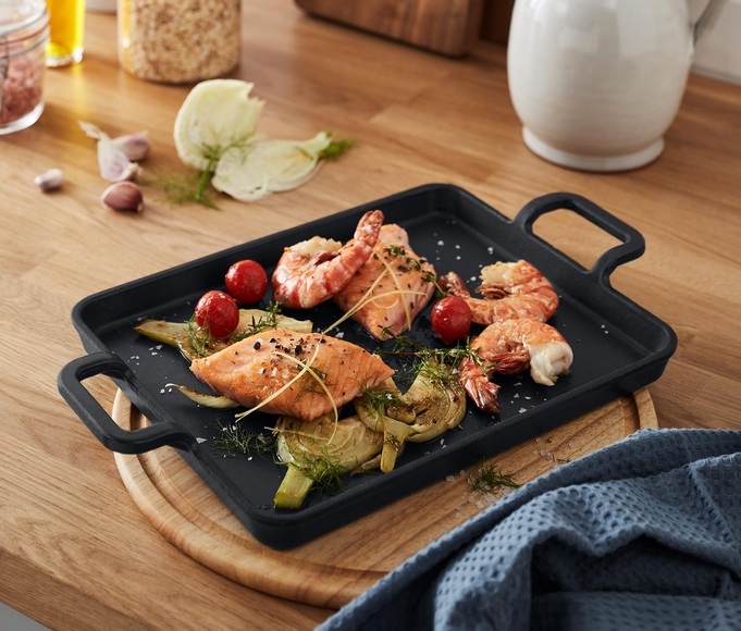 Gusseisen-Grillplatte