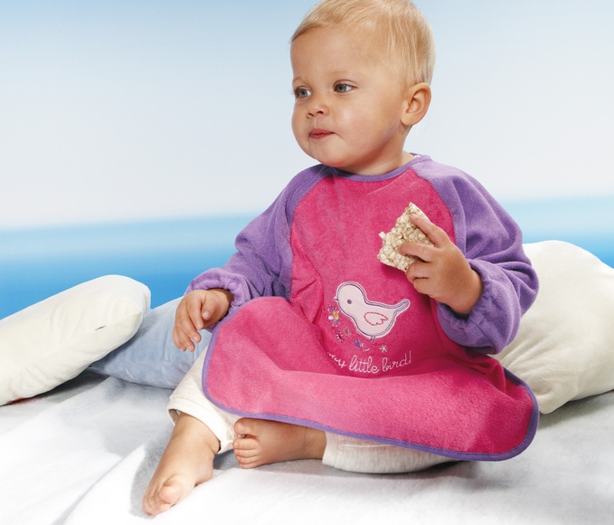 2 Ärmellätzchen, Pink und Lila