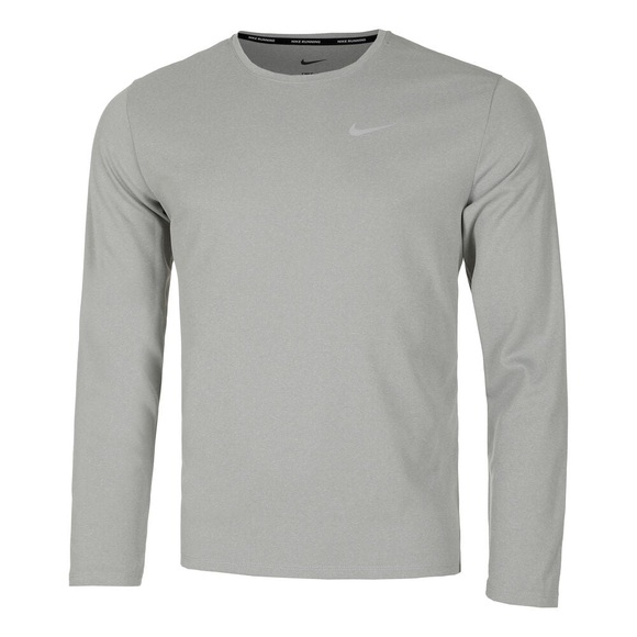 Nike Dri-Fit Miler UV Laufshirt Herren - Dunkelgrau