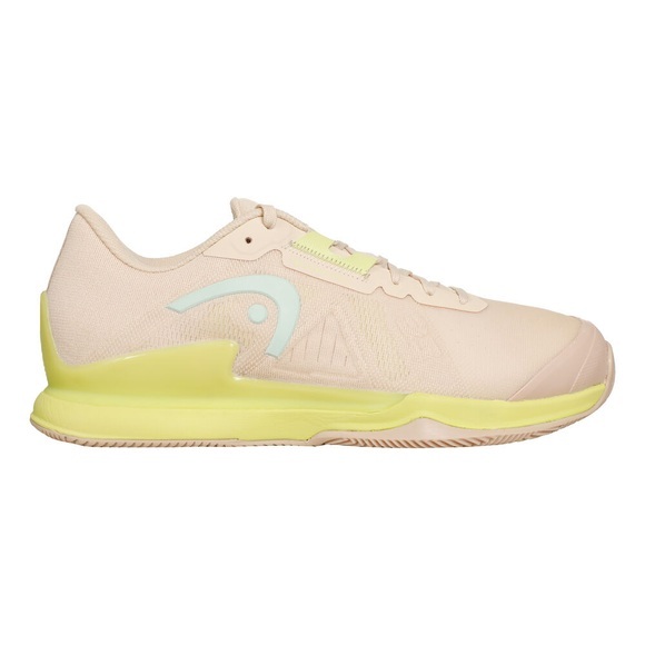 HEAD Sprint Pro 3.5 Sandplatzschuh Damen - Creme, Neongelb