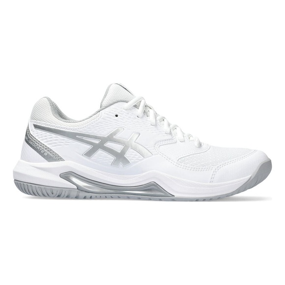 ASICS Gel-Dedicate 8 Allcourtschuh Damen - Weiß, Silber