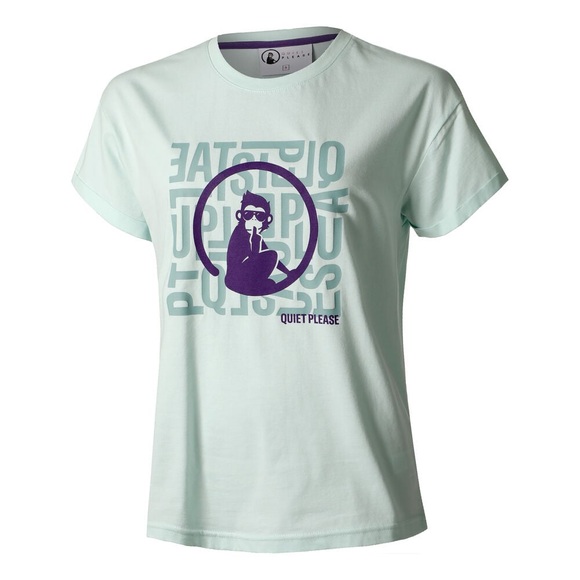 Quiet Please Word Salad T-Shirt Damen - Mint
