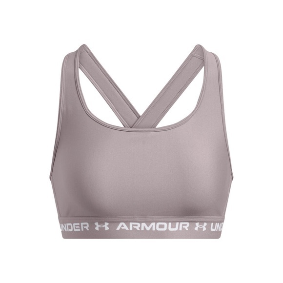 Under Armour Crossback Mid Sport-BH Damen - Grau