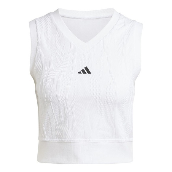 adidas Crop Pro Sport-BH Damen - Weiß