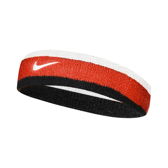 Nike Swoosh Stirnband - Weiß, Rot