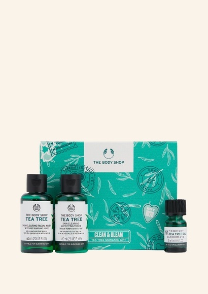 Clean & Gleam Tea Tree Skincare Geschenkset