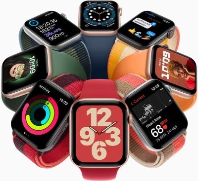 Apple Watch Series 7 Gps 45mm Midnight Aluminium Case Sport Band Smartwatch