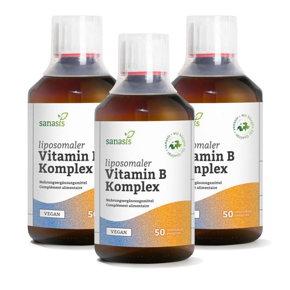 Sanasis Vitamin B Komplex liposomal Flasche 3x 250 ml