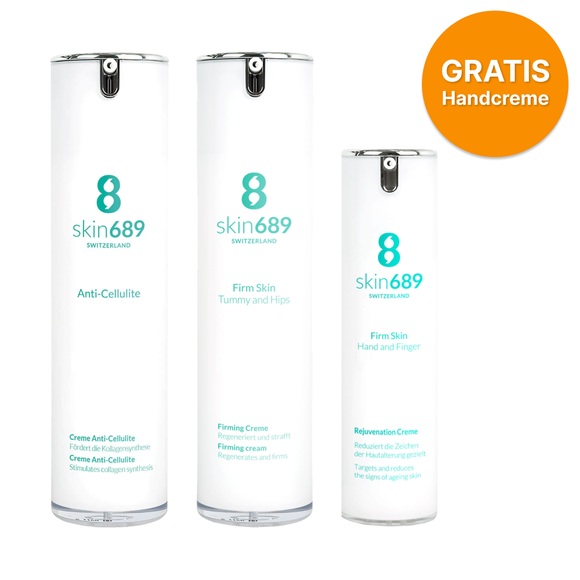 SKIN689 Anti-Cellulite & Tummy and Hips Creme + gratis Handcreme 40 ml