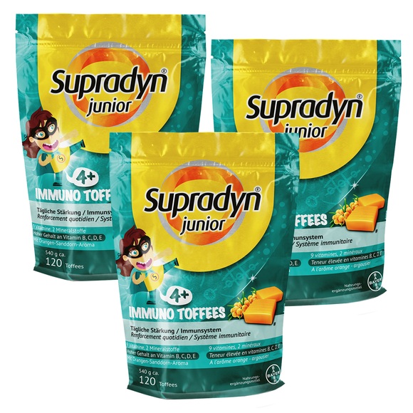 SUPRADYN junior Toffees Beutel 3x 120 Stück