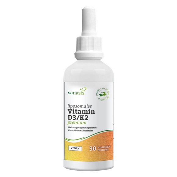 sanasis Vitamin D3/K2 liposomal premium vegan (60 ml)