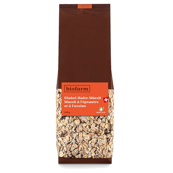 Biofarm Dinkel Hafermüesli Knospe (500 g)