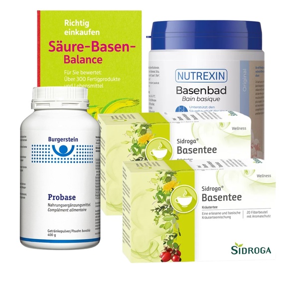 SÄURE-BASEN Balance Kurpackung mit Basenpulver