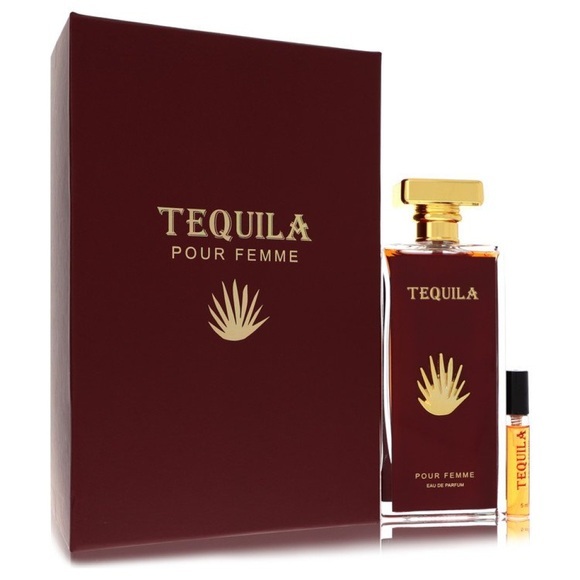 Tequila Pour Femme Red by Tequila Perfumes Eau de Parfum Spray + Free .17 oz Mini EDP Spray 100 ml