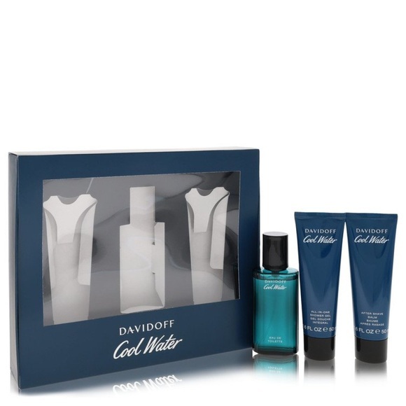 Davidoff Cool Water Gift Set -- 42 ml Eau De Toilette Spray +51 ml After Shave Balm+ 51 ml Shower Gel