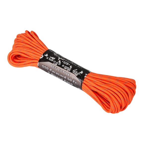 Helikon 550 Paracord Reflective 50ft. / 15m - Orange