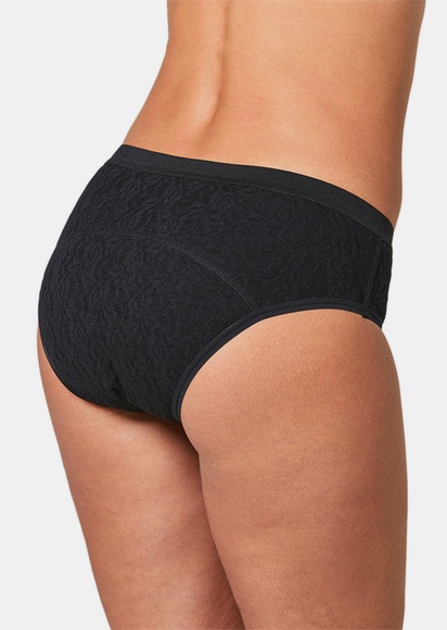 Moderner Inkontinenz-Slip in Spitze allover - schwarz - Gr. S von Goldner Fashion