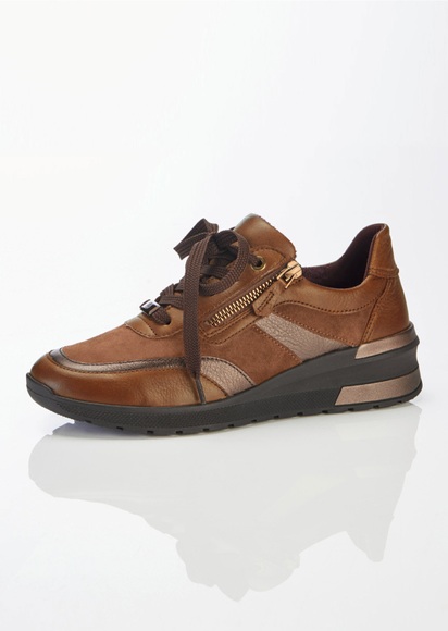 Schnürer mit ara-Highsoft-Ausstattung - cognac - Gr. 42 von Goldner Fashion