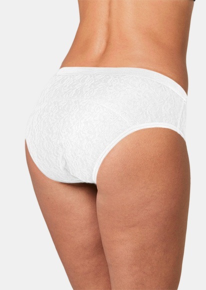 Moderner Inkontinenz-Slip in Spitze allover - weiss - Gr. XL von Goldner Fashion